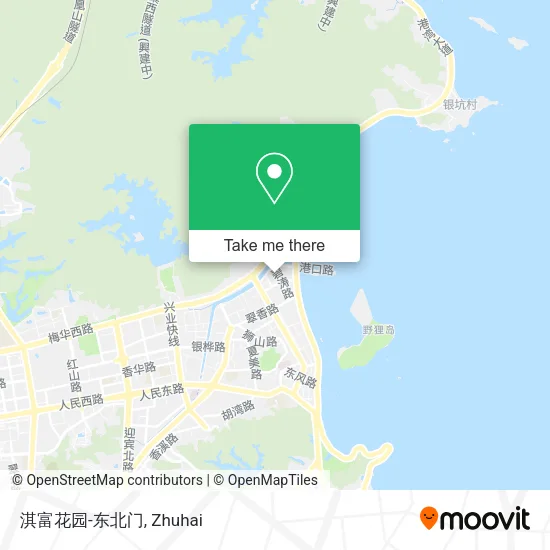 淇富花园-东北门 map