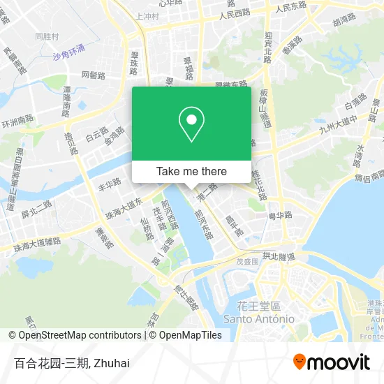 百合花园-三期 map