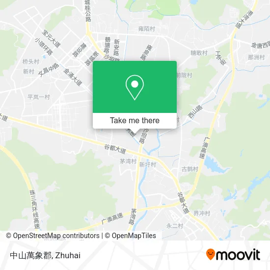 中山萬象郡 map