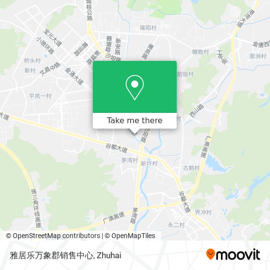 雅居乐万象郡销售中心 map
