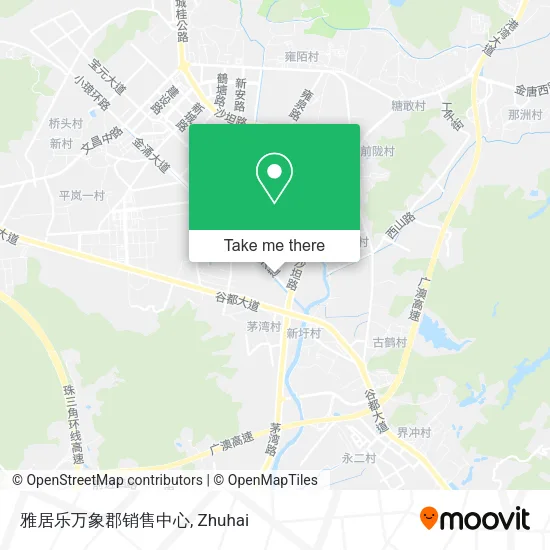 雅居乐万象郡销售中心 map