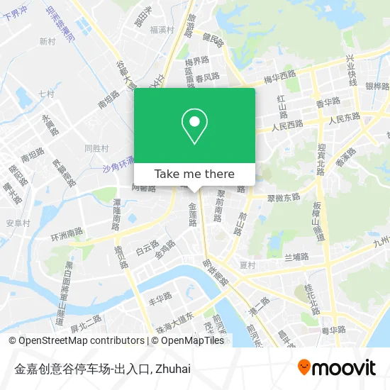 金嘉创意谷停车场-出入口 map