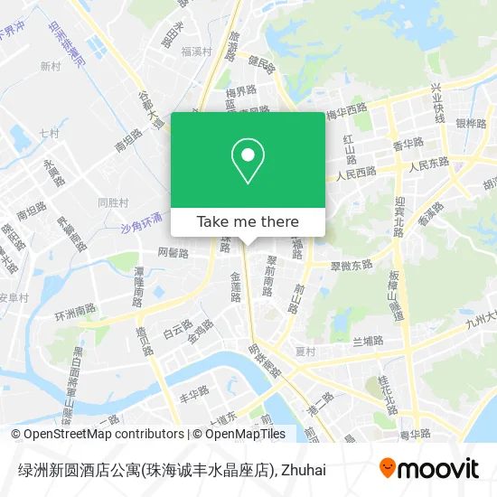 绿洲新圆酒店公寓(珠海诚丰水晶座店) map