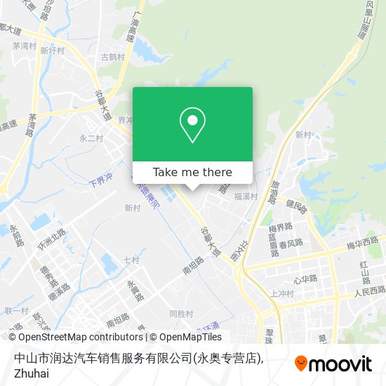 中山市润达汽车销售服务有限公司(永奥专营店) map