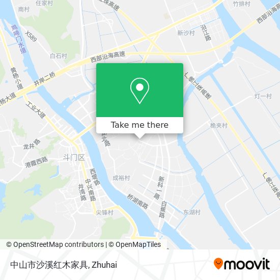 中山市沙溪红木家具 map