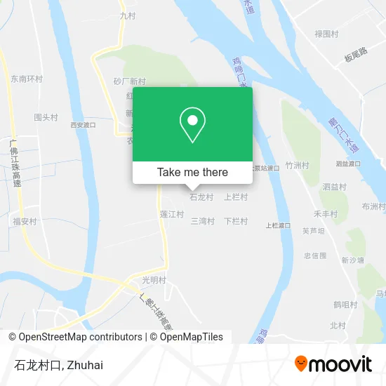 石龙村口 map