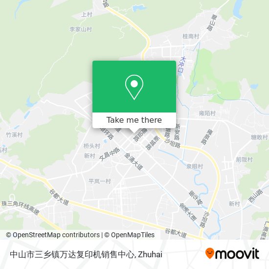 中山市三乡镇万达复印机销售中心 map
