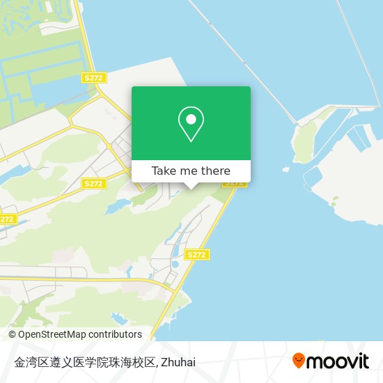 金湾区遵义医学院珠海校区 map