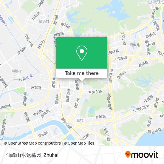 仙峰山永远墓园 map