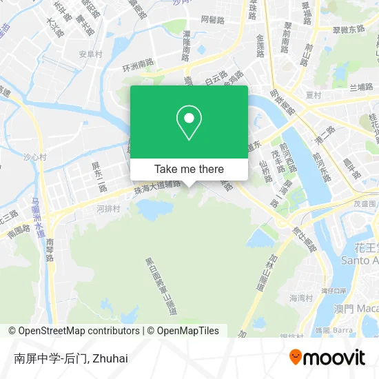 南屏中学-后门 map