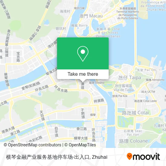 横琴金融产业服务基地停车场-出入口 map