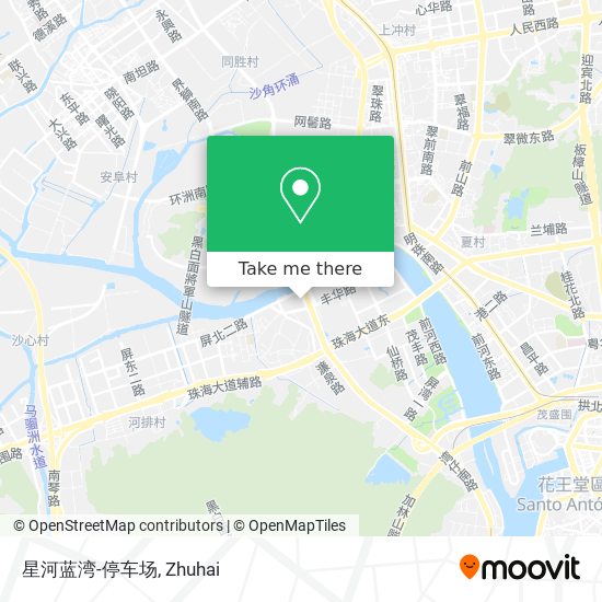 星河蓝湾-停车场 map