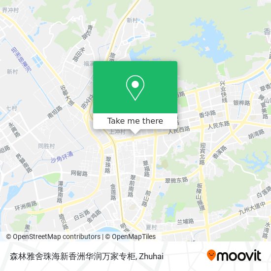 森林雅舍珠海新香洲华润万家专柜 map