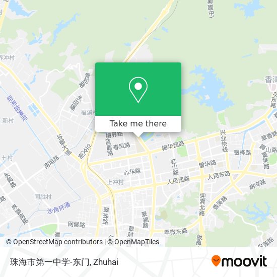 珠海市第一中学-东门 map