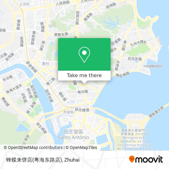 蜂蝶来饼店(粤海东路店) map