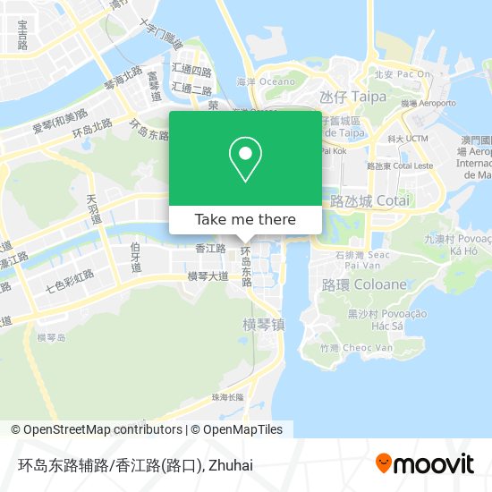 环岛东路辅路/香江路(路口) map