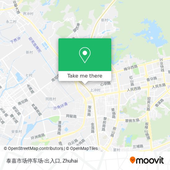 泰嘉市场停车场-出入口 map