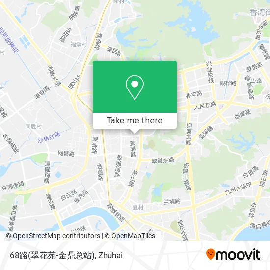 68路(翠花苑-金鼎总站) map
