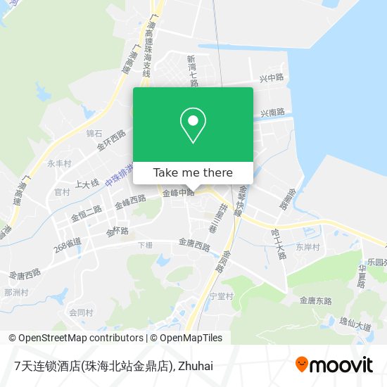 7天连锁酒店(珠海北站金鼎店) map