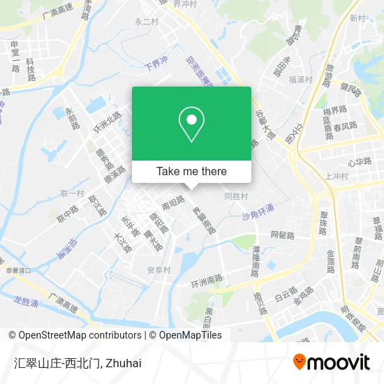 汇翠山庄-西北门 map