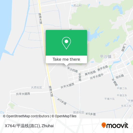 X764/平温线(路口) map