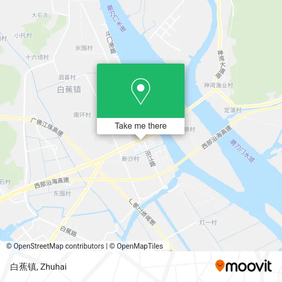 白蕉镇 map