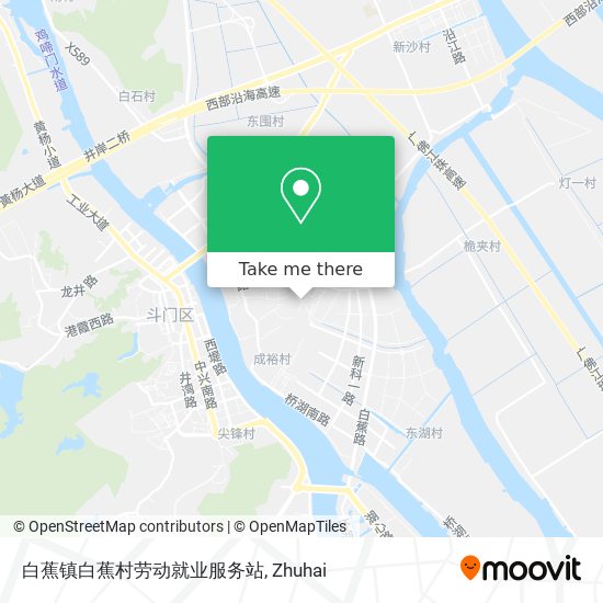 白蕉镇白蕉村劳动就业服务站 map