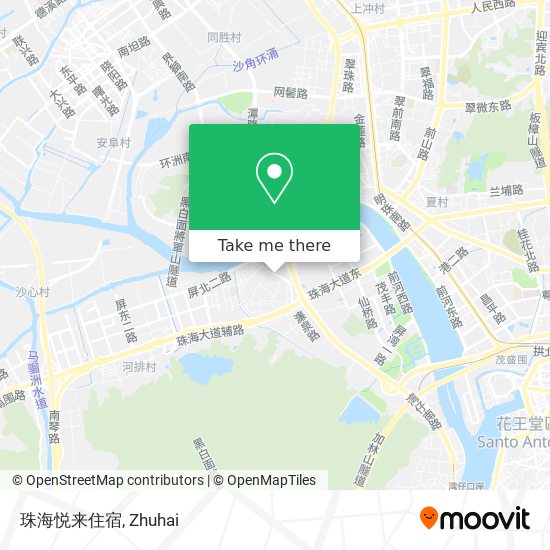 珠海悦来住宿 map