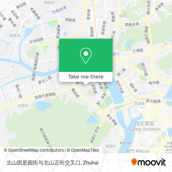 北山因是园街与北山正街交叉口 map
