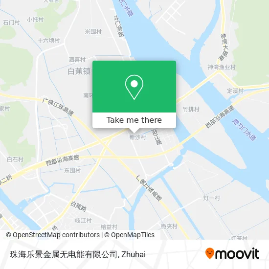 珠海乐景金属无电能有限公司 map
