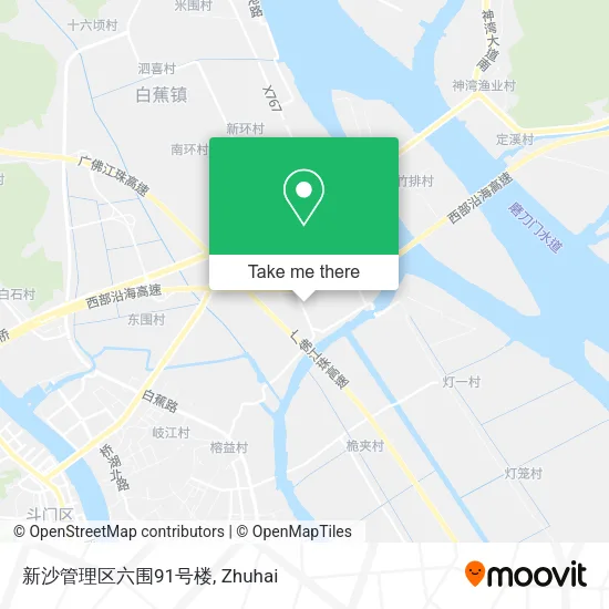 新沙管理区六围91号楼 map