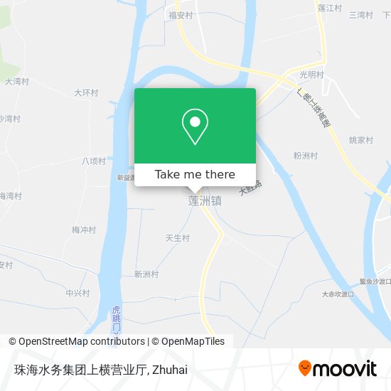 珠海水务集团上横营业厅 map