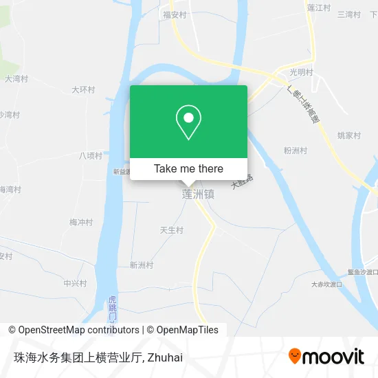 珠海水务集团上横营业厅 map