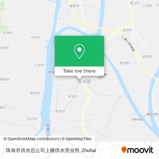 珠海市供水总公司上横供水营业所 map