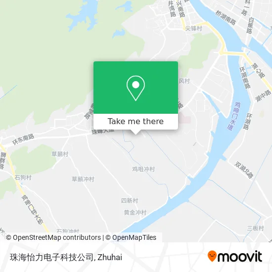 珠海怡力电子科技公司 map