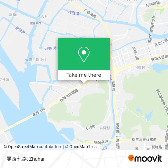 屏西七路 map