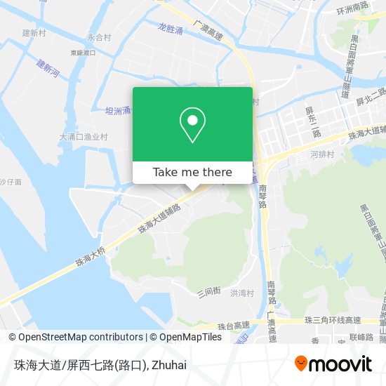 珠海大道/屏西七路(路口) map