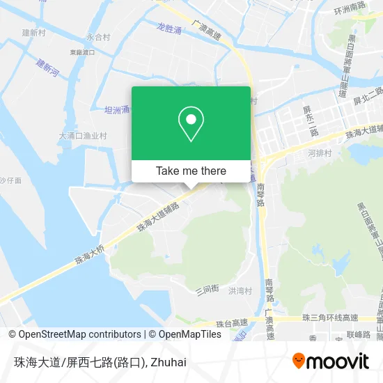 珠海大道/屏西七路(路口) map