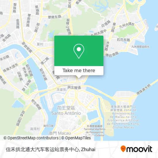 信禾拱北通大汽车客运站票务中心 map