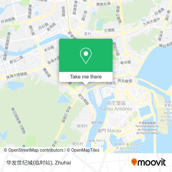 华发世纪城(临时站) map