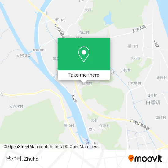 沙栏村 map