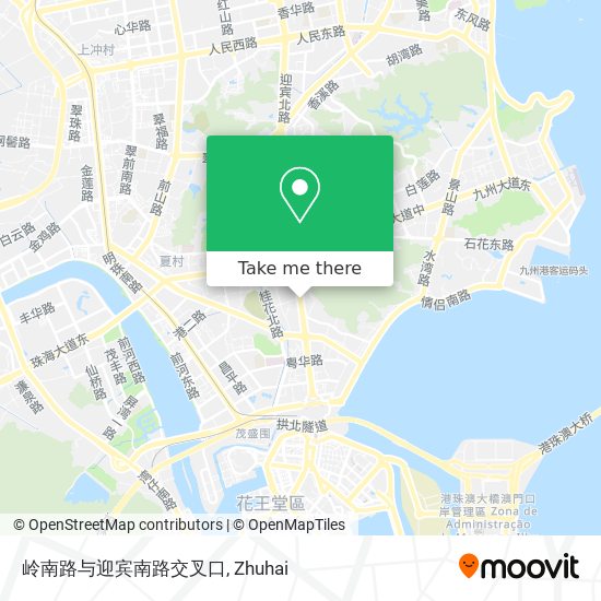 岭南路与迎宾南路交叉口 map