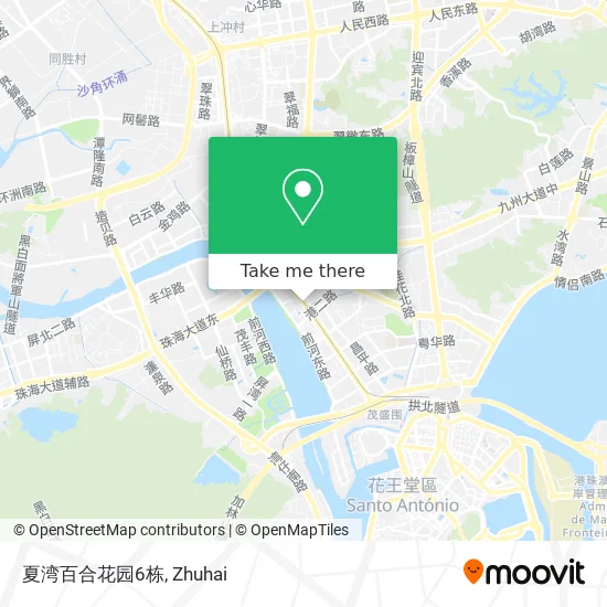 夏湾百合花园6栋 map