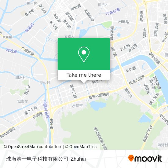 珠海浩一电子科技有限公司 map