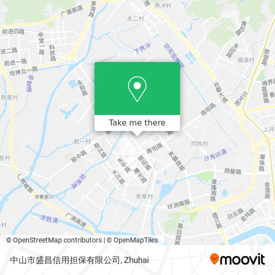中山市盛昌信用担保有限公司 map