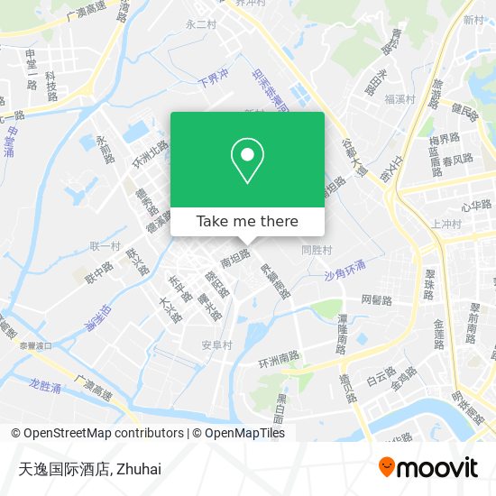 天逸国际酒店 map