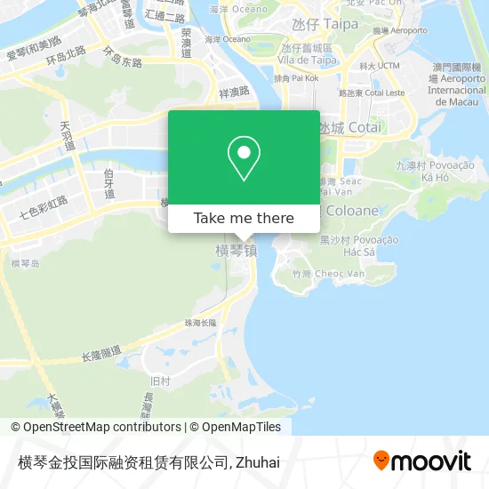 横琴金投国际融资租赁有限公司 map