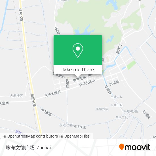 珠海文德广场 map