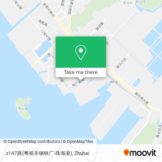 z147路(粤裕丰钢铁厂-珠海港) map