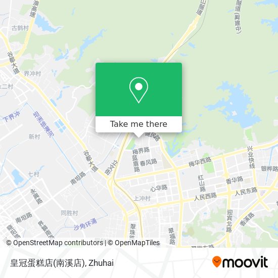 皇冠蛋糕店(南溪店) map